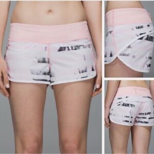 Lululemon Run Speed Short 4-way StretchSunset Stripe Blush Quartz Multi Size 6